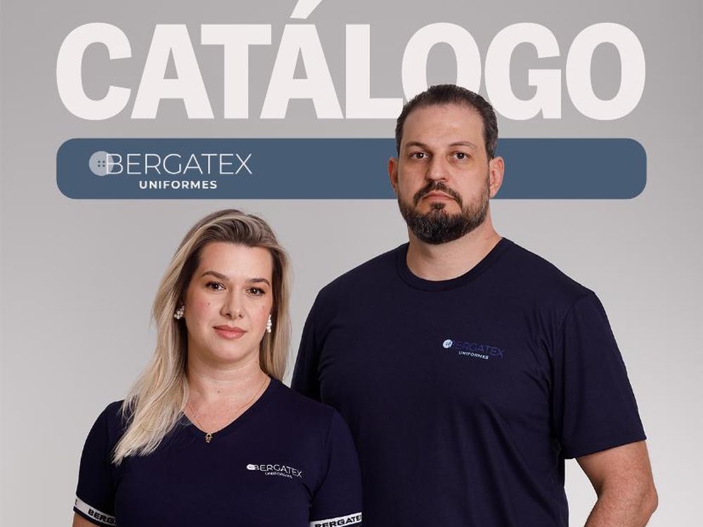 Capa do catálogo de uniformes da Bergatex